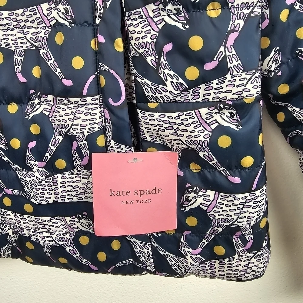 Kate Spade New York Reversible Quilted Jacket NWT, size Medium